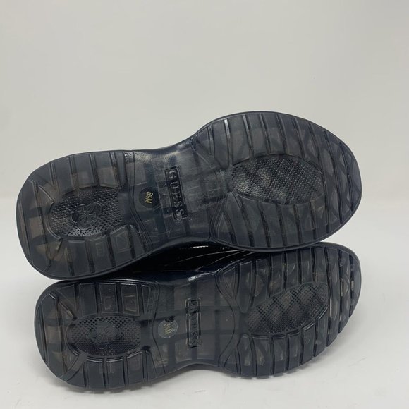 Guess GW Circa‎ Sneakers Women's 5.5M Black Faux Suede Embellished Lace Up S0530 - Picture 7 of 9